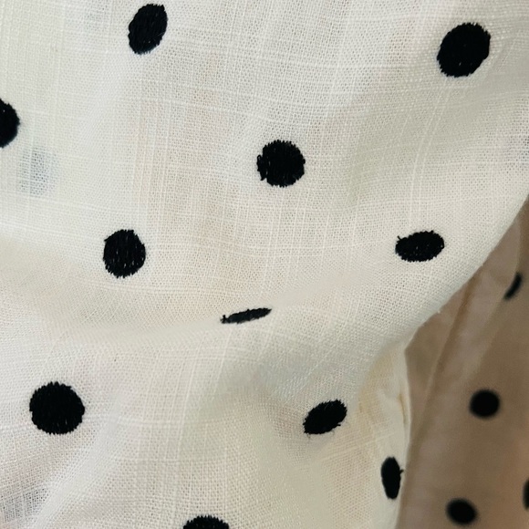 Tularosa Lainey Polka Dot Jumpsuit Ivory and Black - Picture 7 of 10